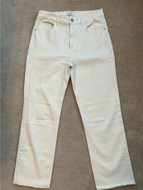 DL1961 Women's Patti Straight Jeans in Cream
